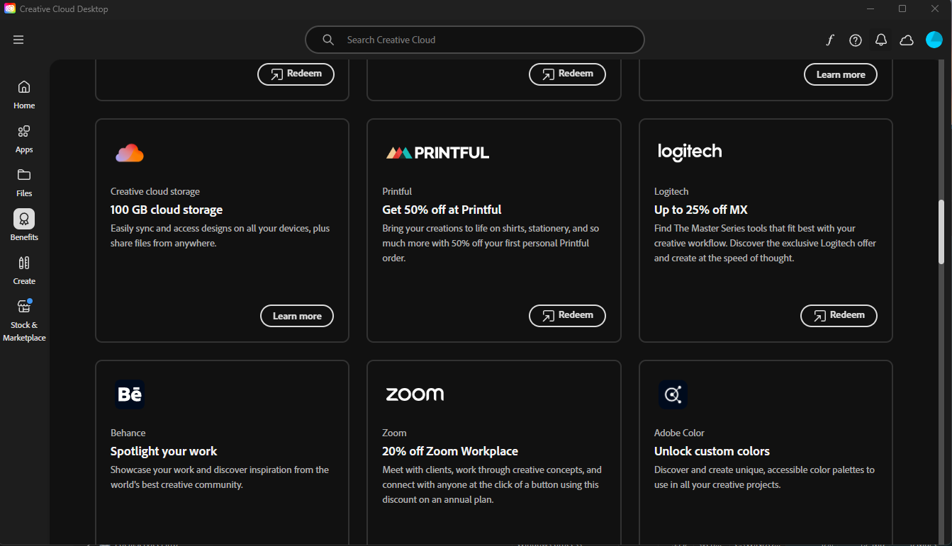 Cards by Creative Cloud Desktop